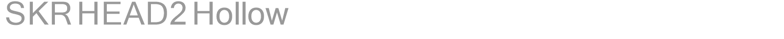 SKR HEAD2 Hollow font preview